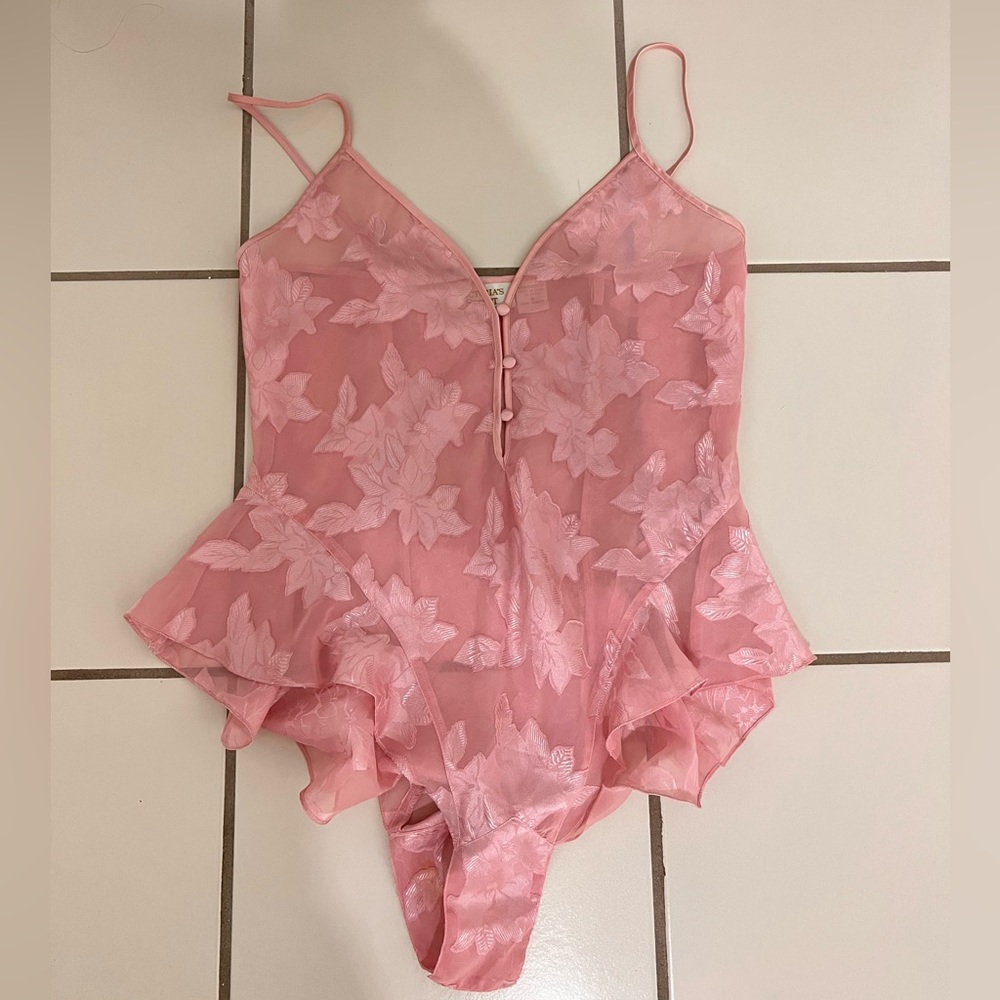 Victoria’s Secret Vintage Lace Bodysuit gold label